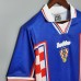 Croatia 1998 World Cup Away Blue Soccer Jersey